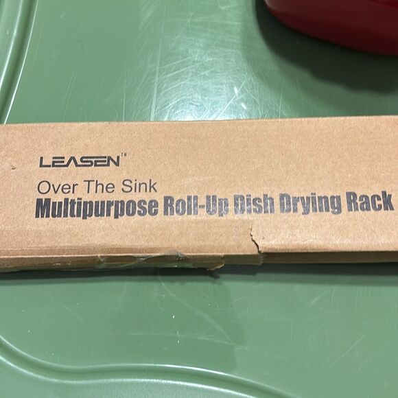 Leasen over the sink blue silicone wrapped steel roll up drainer - Picture 7 of 7